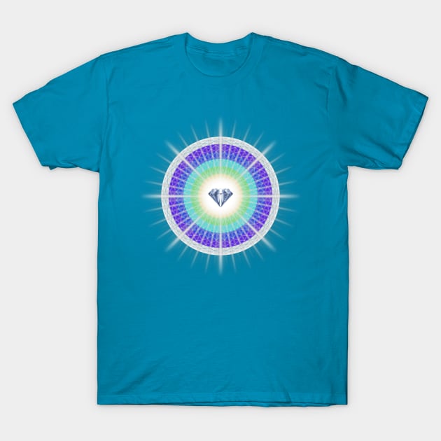 Rainbow Diamond Light - 4 T-Shirt by ShineYourLight